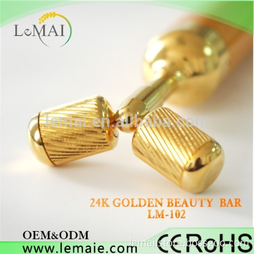 24K Gold Beauty Bar Vibrating Slimming Facial Massager